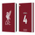 Liverpool Football Club 2023/24 Players Home Kit Virgil van Dijk Leather Book Wallet Case Cover For Apple iPad Air 2 (2014)