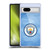 Manchester City Man City FC Badge Geometric Blue Full Colour Soft Gel Case for Google Pixel 7a