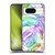 Nature Magick Tropical Palm Leaves On Marble Rainbow Leaf Soft Gel Case for Google Pixel 8