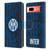 Fc Internazionale Milano Patterns Snake Wordmark Leather Book Wallet Case Cover For Google Pixel 7a
