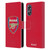 Arsenal FC Crest 2 Full Colour Red Leather Book Wallet Case Cover For OPPO A17