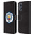 Manchester City Man City FC Badge Black Full Colour Leather Book Wallet Case Cover For OPPO A17