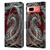 Christos Karapanos Dragons 2 Talisman Silver Leather Book Wallet Case Cover For Google Pixel 7a
