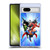 Justice League DC Comics Airbrushed Heroes Blue Purple Soft Gel Case for Google Pixel 7a
