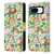 Micklyn Le Feuvre Patterns 2 Guinea Pigs And Daisies In Watercolour On Mint Leather Book Wallet Case Cover For Google Pixel 8