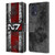 EA Bioware Mass Effect Graphics N7 Logo Distressed Leather Book Wallet Case Cover For Motorola Moto G73 5G