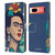 Frida Kahlo Sketch Flowers Leather Book Wallet Case Cover For Google Pixel 7a