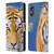 Aimee Stewart Animals Tiger Lily Leather Book Wallet Case Cover For OPPO A17