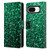 PLdesign Glitter Sparkles Emerald Green Leather Book Wallet Case Cover For Google Pixel 8