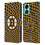 NHL Boston Bruins Net Pattern Leather Book Wallet Case Cover For OPPO A78 4G