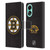 NHL Boston Bruins Plain Leather Book Wallet Case Cover For OPPO A78 4G