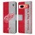 NHL Detroit Red Wings Half Distressed Leather Book Wallet Case Cover For Google Pixel 7a