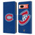 NHL Montreal Canadiens Plain Leather Book Wallet Case Cover For Google Pixel 7a