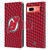 NHL New Jersey Devils Net Pattern Leather Book Wallet Case Cover For Google Pixel 7a