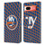 NHL New York Islanders Net Pattern Leather Book Wallet Case Cover For Google Pixel 7a