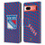 NHL New York Rangers Net Pattern Leather Book Wallet Case Cover For Google Pixel 7a