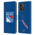 NHL New York Rangers Plain Leather Book Wallet Case Cover For Motorola Moto Edge 40