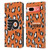 NHL Philadelphia Flyers Leopard Patten Leather Book Wallet Case Cover For Google Pixel 7a