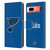 NHL St Louis Blues Plain Leather Book Wallet Case Cover For Google Pixel 7a