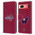 NHL Washington Capitals Net Pattern Leather Book Wallet Case Cover For Google Pixel 7a