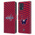 NHL Washington Capitals Net Pattern Leather Book Wallet Case Cover For Motorola Moto G73 5G