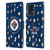 NHL Winnipeg Jets Leopard Patten Leather Book Wallet Case Cover For Motorola Moto Edge 40 Pro