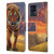 Vincent Hie Felidae Rising Tiger Leather Book Wallet Case Cover For Motorola Moto Edge 40 Pro