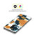 Haley Bush Pattern Painting Abstract Navy Gold White Soft Gel Case for Google Pixel 7a