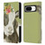 Haley Bush Floral Painting Holstein Cow Leather Book Wallet Case Cover For Google Pixel 8