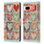 Haley Bush Pattern Painting Hearts Leather Book Wallet Case Cover For Google Pixel 7a
