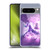 Random Galaxy Space Unicorn Ride Purple Galaxy Cat Soft Gel Case for Google Pixel 8 Pro