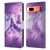 Random Galaxy Space Unicorn Ride Purple Galaxy Cat Leather Book Wallet Case Cover For Google Pixel 7a