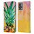 Mai Autumn Paintings Ombre Pineapple Leather Book Wallet Case Cover For Motorola Moto Edge 30 Fusion