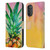 Mai Autumn Paintings Ombre Pineapple Leather Book Wallet Case Cover For Motorola Moto G82 5G