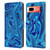 Suzan Lind Marble Blue Leather Book Wallet Case Cover For Google Pixel 7a
