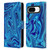 Suzan Lind Marble Blue Leather Book Wallet Case Cover For Google Pixel 8