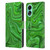 Suzan Lind Marble Emerald Green Leather Book Wallet Case Cover For OPPO A78 4G