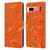 Suzan Lind Marble 2 Honey Orange Leather Book Wallet Case Cover For Google Pixel 7a