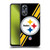NFL Pittsburgh Steelers Logo Stripes Soft Gel Case for OPPO A17