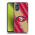 NFL San Francisco 49ers Artwork Stripes Soft Gel Case for OPPO A17