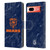 NFL Chicago Bears Graphics Coloured Marble Leather Book Wallet Case Cover For Google Pixel 7a