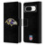 NFL Baltimore Ravens Logo Plain Leather Book Wallet Case Cover For Google Pixel 8