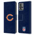 NFL Chicago Bears Logo Plain Leather Book Wallet Case Cover For Motorola Moto Edge 30 Fusion