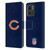 NFL Chicago Bears Logo Plain Leather Book Wallet Case Cover For Motorola Moto Edge 40