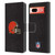 NFL Cleveland Browns Logo Plain Leather Book Wallet Case Cover For Google Pixel 7a