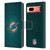NFL Miami Dolphins Artwork LED Leather Book Wallet Case Cover For Google Pixel 7a