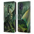 Sarah Richter Fantasy Creatures Green Nature Dragon Leather Book Wallet Case Cover For Motorola Moto G73 5G