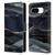 UtArt Dark Night Marble Waves Leather Book Wallet Case Cover For Google Pixel 8