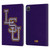 Louisiana State University LSU Louisiana State University Distressed Leather Book Wallet Case Cover For Apple iPad Pro 11 2020 / 2021 / 2022