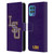 Louisiana State University LSU Louisiana State University Distressed Leather Book Wallet Case Cover For Motorola Moto G100